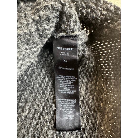 Zadig & Voltaire Wool Cardigan - Size XL MINT -Made in Italy - Picture 5 of 7